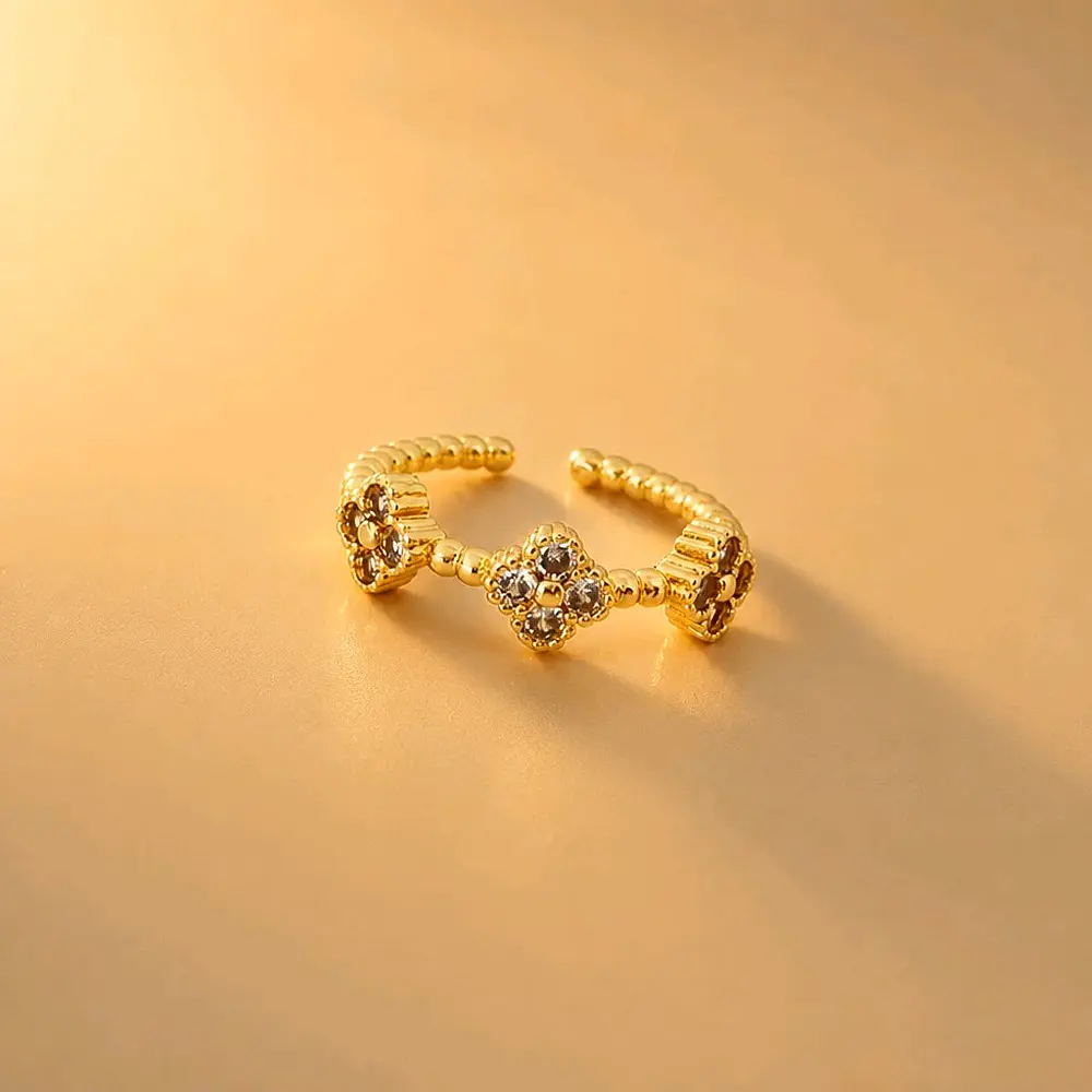 ANILLO TREBOLES BRILLANTE DIVINA