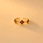 ANILLO TREBOLES ROJOS DIVINA