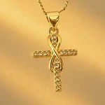 CADENA CRUZ INFINITO BRILLANTE