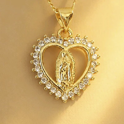CADENA VIRGEN GUADALUPE CORAZON