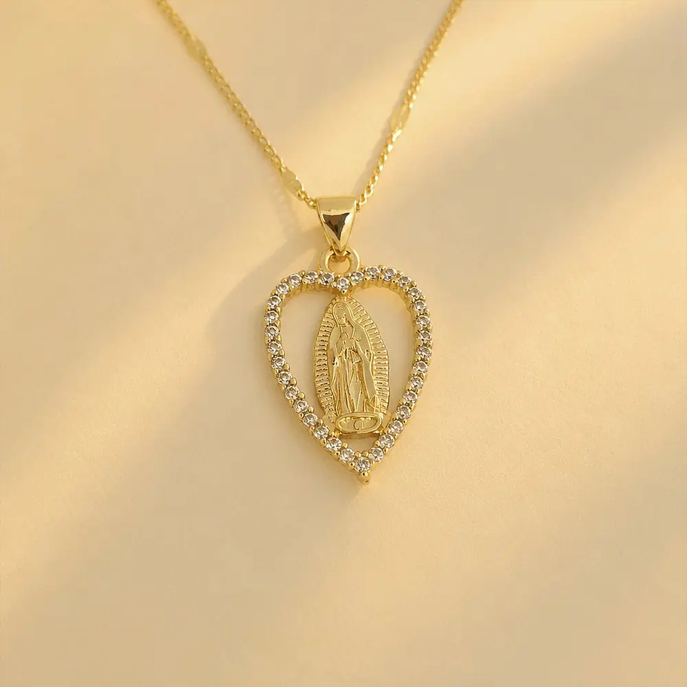 CADENA VIRGEN GUADALUPE CORAZON