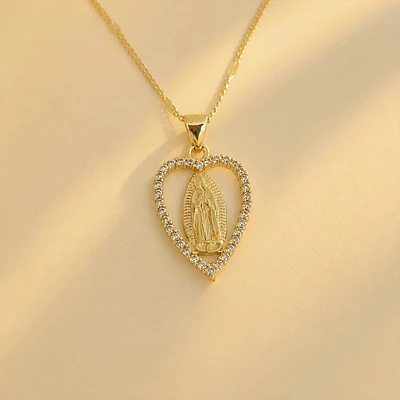 CADENA VIRGEN GUADALUPE CORAZON