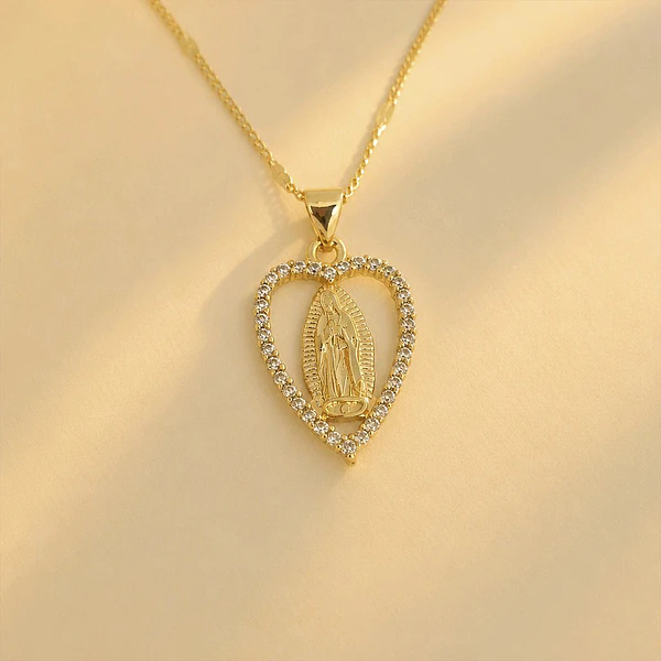 CADENA VIRGEN GUADALUPE CORAZON