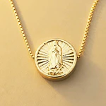 CADENA VIRGEN MEDALLA DORADA