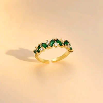 ANILLO ZIGZAG VERDE