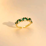 ANILLO ZIGZAG VERDE