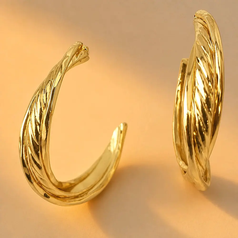 AROS CANDONGAS HOJA DORADA