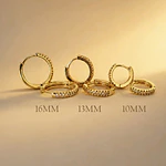 MINI AROS CIRCON BRILLANTES MEDIANAS 13MM