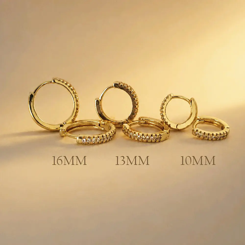 MINI AROS CIRCON BRILLANTES GRANDES 16MM