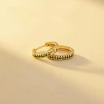 MINI AROS CIRCON VERDES GRANDES 16MM