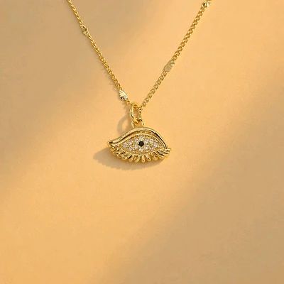 CADENA OJO TURCO BRILLANTE