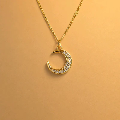 CADENA LUNA BRILLANTE