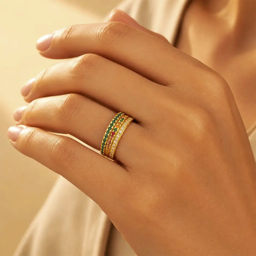 SET ANILLOS SORTIJAS IKONICA