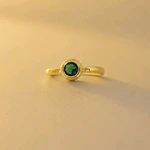 ANILLO SOLITAIRE VERDE