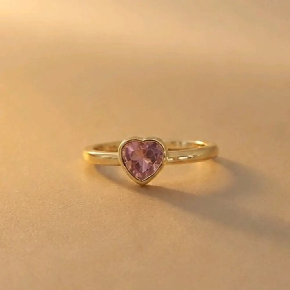 ANILLO CORAZON SOLITAIRE PALOROSA