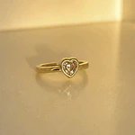 ANILLO CORAZON SOLITAIRE BRILLANTE