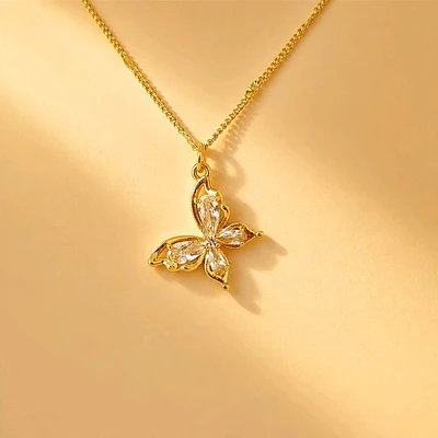 CADENA MARIPOSA BRILLANTE