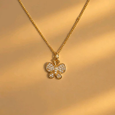 CADENA MARIPOSA BRILLANTE