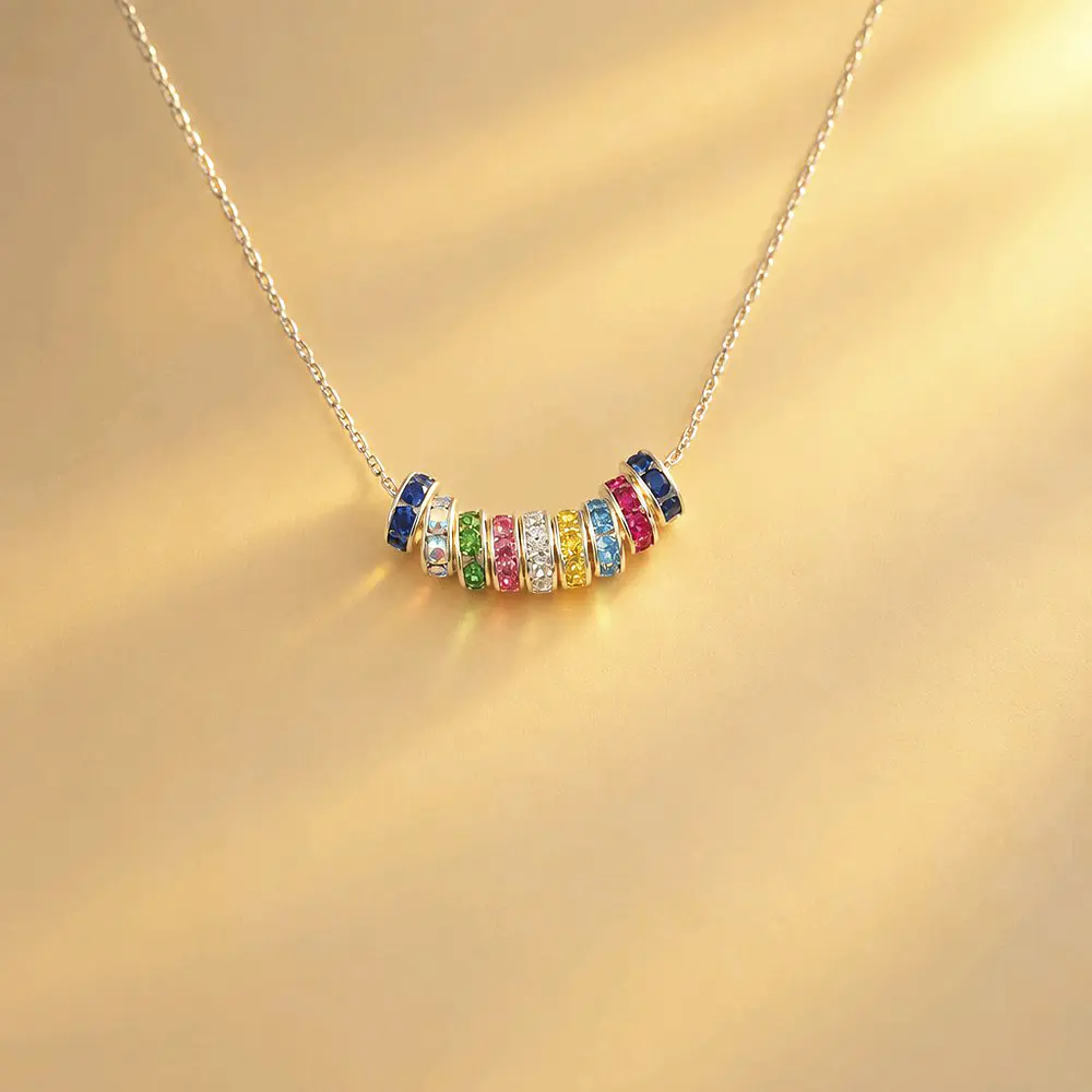 CADENA ARCOIRIS PLATA