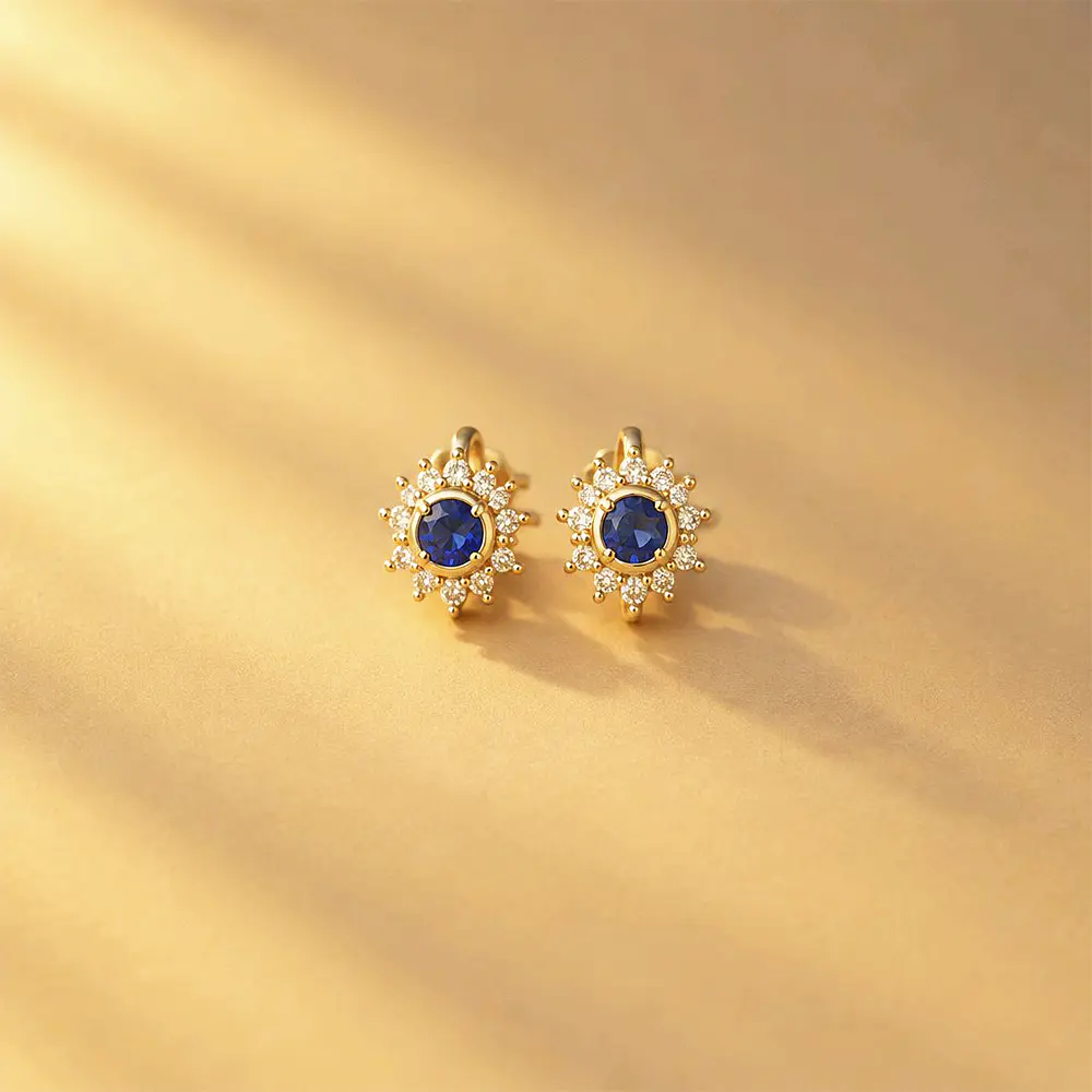 TOPOS GIRASOL AZUL BRILLANTE