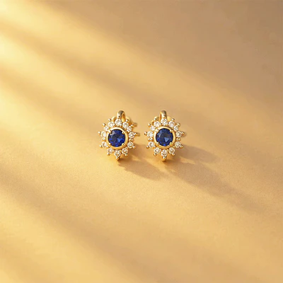 TOPOS GIRASOL AZUL BRILLANTE