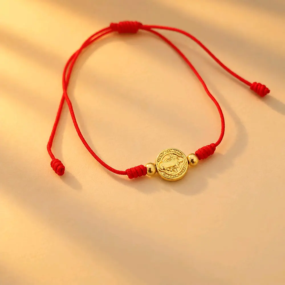 PULSERA SAN BENITO CORDON ROJO