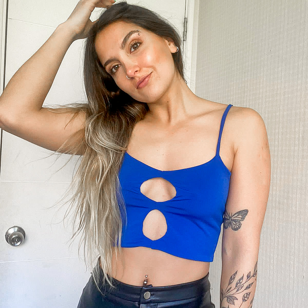 Daila Top Azul