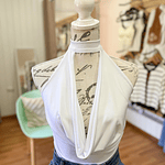 Ariana Top Choker Blanco