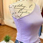 Isadora Top Asimétrico Ajustable Lila 