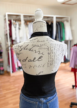 Eda Top Drapeado Negro