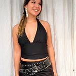 Julieta Top Básico Negro