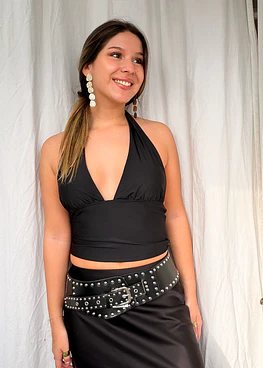 Julieta Top Básico Negro