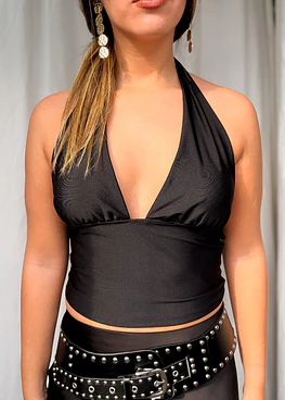 Julieta Top Básico Negro