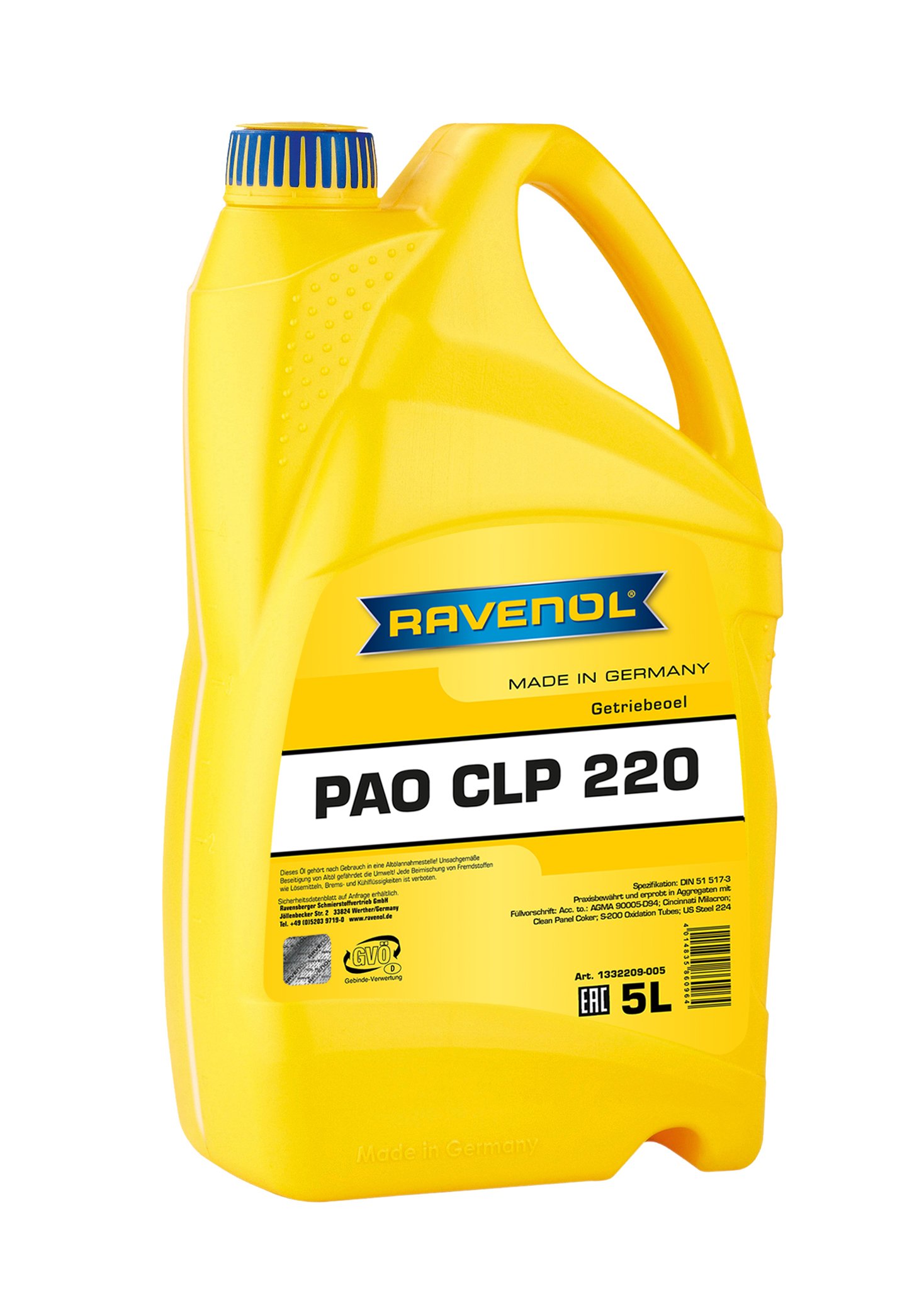 Aceite para engranajes RAVENOL PAO CLP 220