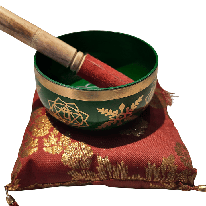 CUENCO TIBETANO 13 CM VERDE 1