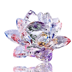 Flor de Lotus de Cristal - 7 chakras color