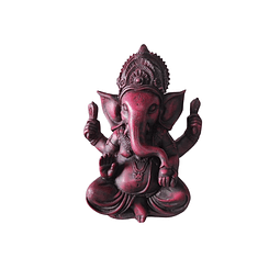 Figura de Poliresina Dios Ganesha Tallado a Mano 