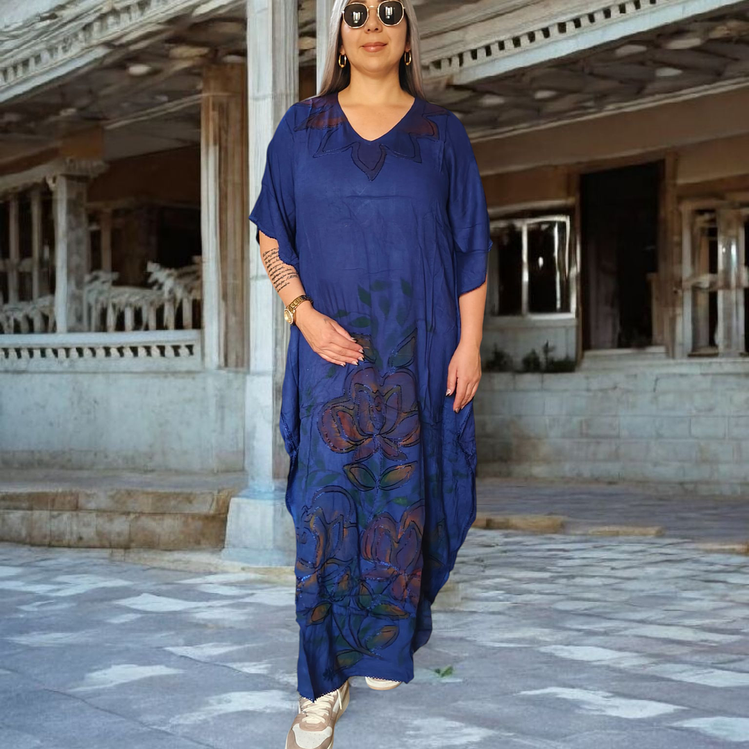 Tunica de rayon con pintura  3