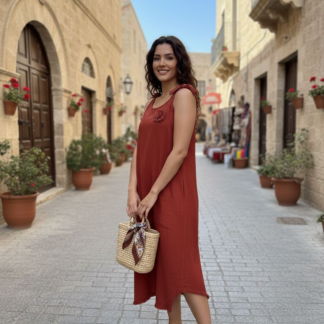 Vestido Lino Tira  5