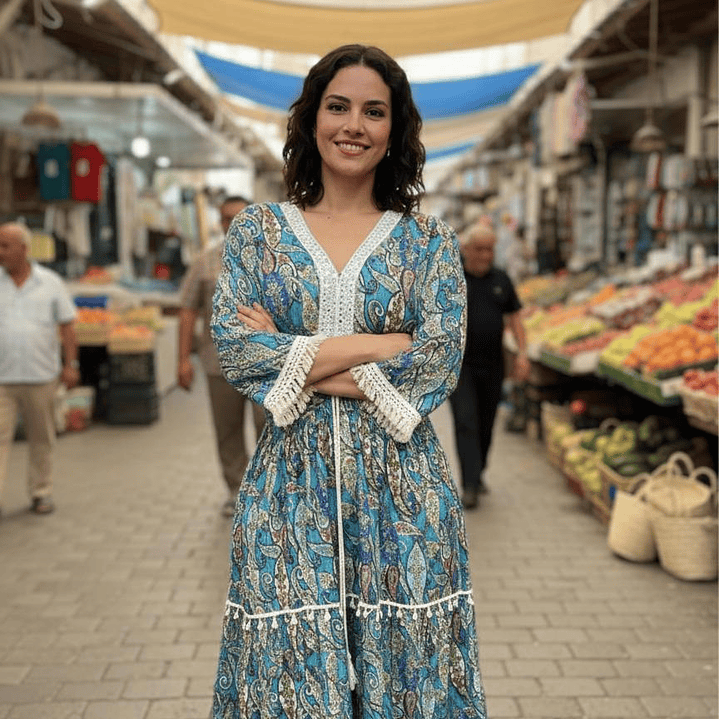 Vestido Lurex Manga Murcielago  4