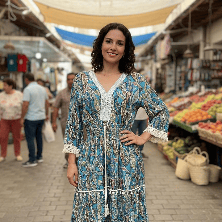 Vestido Lurex Manga Murcielago  3