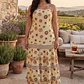 Elegancia Boho – Vestido Maxi de Lúrex de Tirantes con Trabajo de Yute y Encaje - Miniatura 6