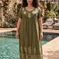 Vestido Largo de Algodón Talla Jumbo – Diseño Hindú Tradicional - Miniatura 4