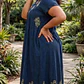Vestido Largo de Algodón Talla Jumbo – Diseño Hindú Tradicional - Miniatura 9