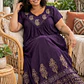 Vestido Largo de Algodón Talla Jumbo – Diseño Hindú Tradicional - Miniatura 1