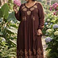 Vestido Largo de Algodón Talla Jumbo – Diseño Hindú Tradicional - Miniatura 6