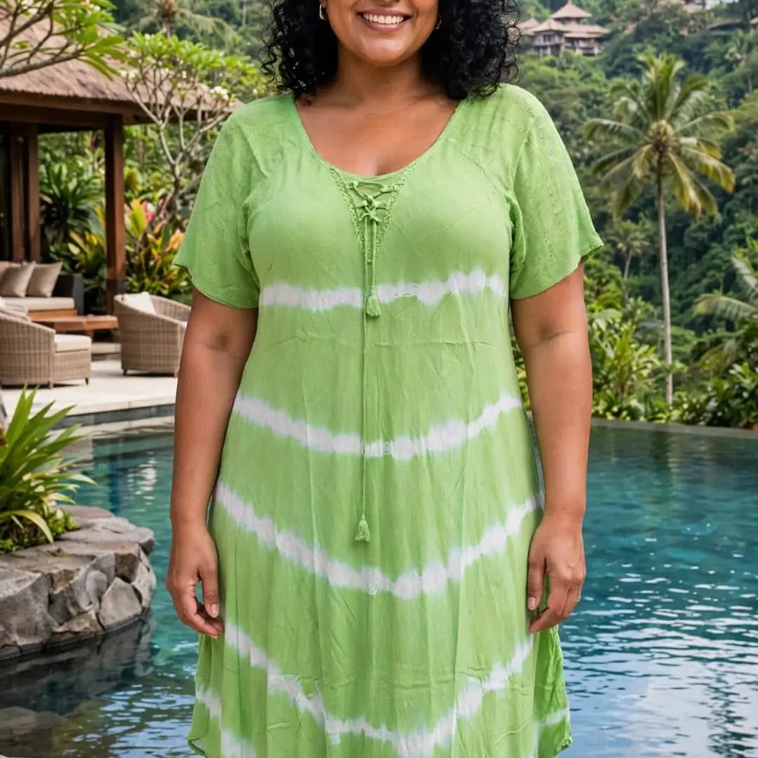 Vestido Maxidress Batik Brisa Marina – Talla Única - Hecho de India 4