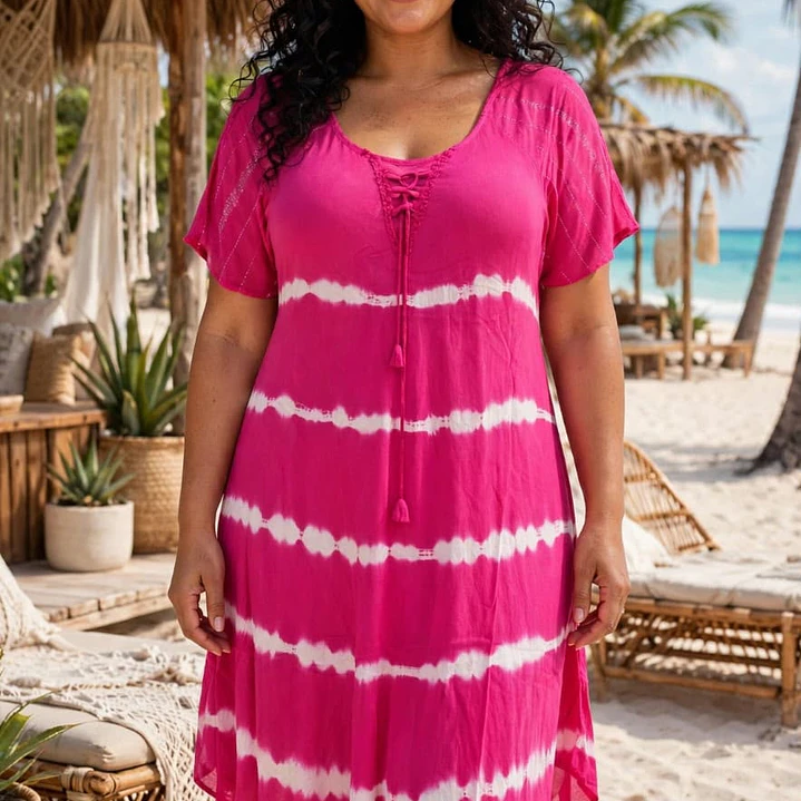 Vestido Maxidress Batik Brisa Marina – Talla Única - Hecho de India 7