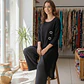 Blusa de Lino Asimétrica con Botones Decorativos - Miniatura 2