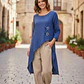 Blusa de Lino Asimétrica con Botones Decorativos - Miniatura 9